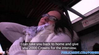 PublicAgent HD Pierced pussy is fucked by a big dick - porn video