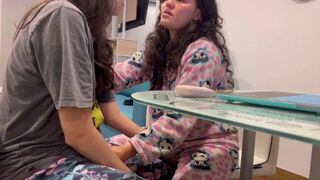 We pretend to study while we secretly touch ourselves - porn video