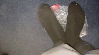 Plastic Packaging Crush in Socks - porn video