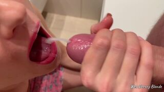 Beauty young blonde cum in mouth compilation CIM cum swallow wetcherryblonde - porn video